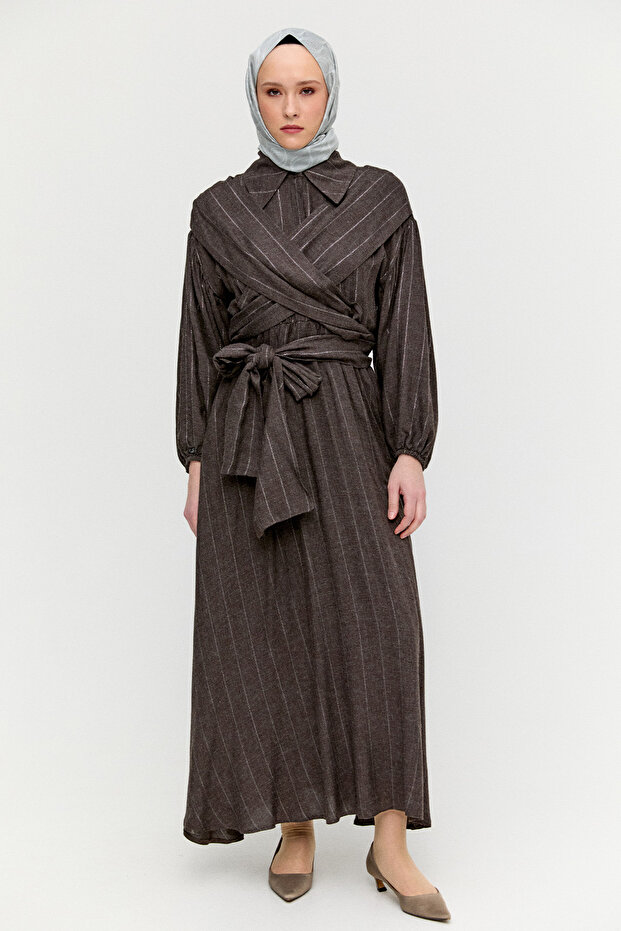 Lyocell Maksi Elbise - 1