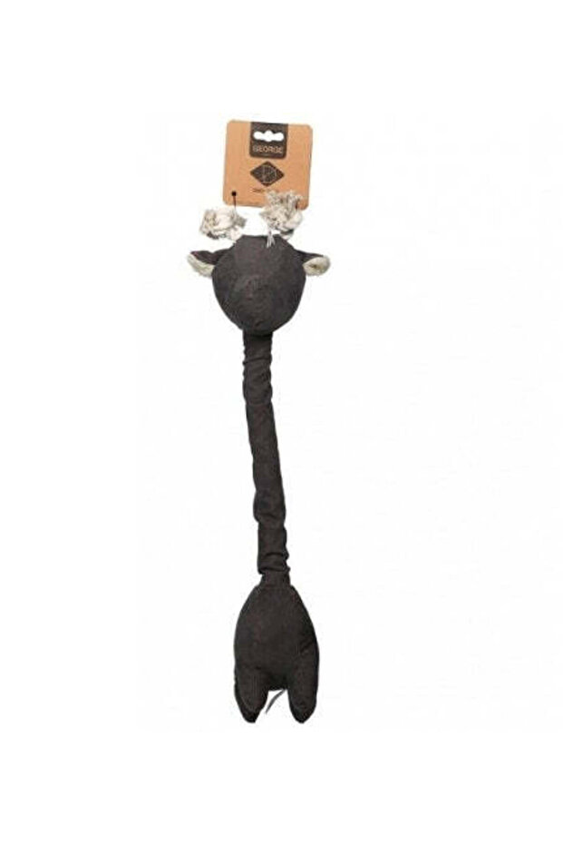 Corduroy George Plush Dog Toy - GREY/20X52CM