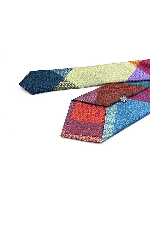 ربطة عنق كلاسيكية متعددة الألوان بنمط الرمل KK13402 - 2