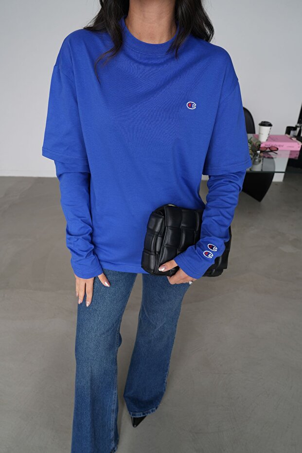 Parça Kollu Basic Sweat - 3