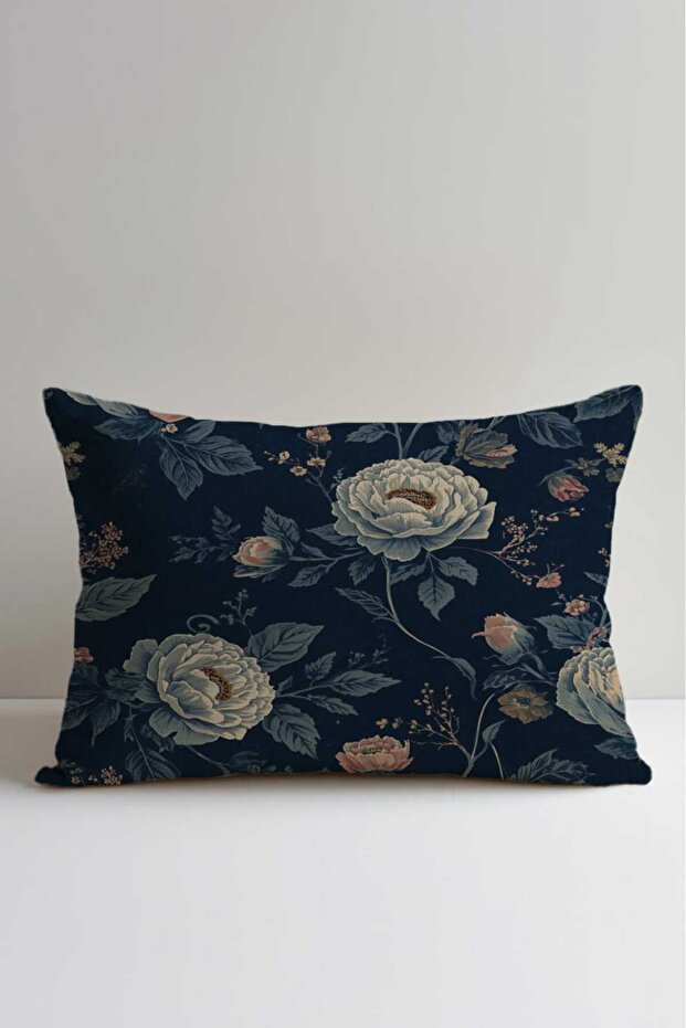 Country Style Floral Patterned Cushion Cover 30X50Cm | Double Sided Printed Decorative Pillow