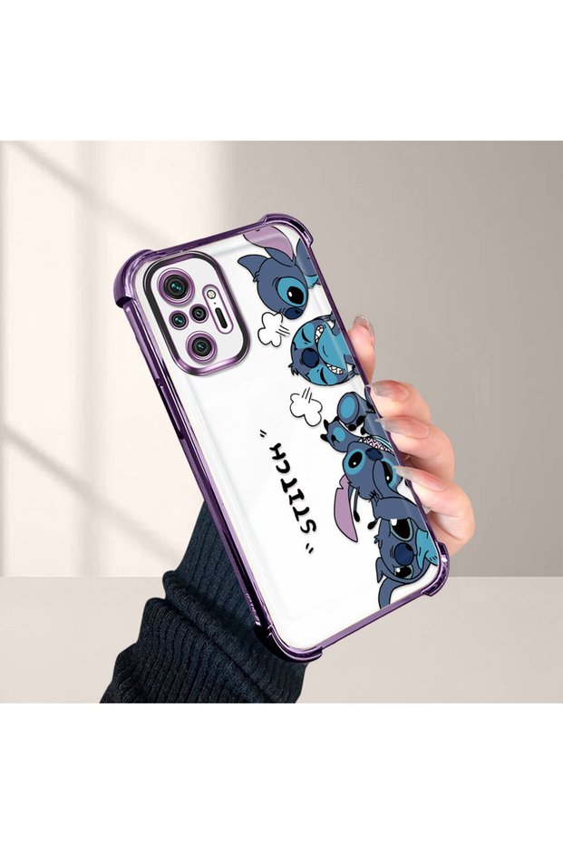 Redmi Note 10 Pro Compatible Cartoon Stitch Pattern Shatter-Resistant Phone Case