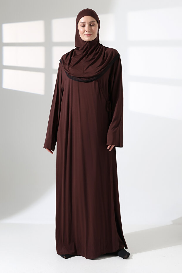 Women's Ligrale Viscose Shawl-Prayer Dress Set Li̇kapa