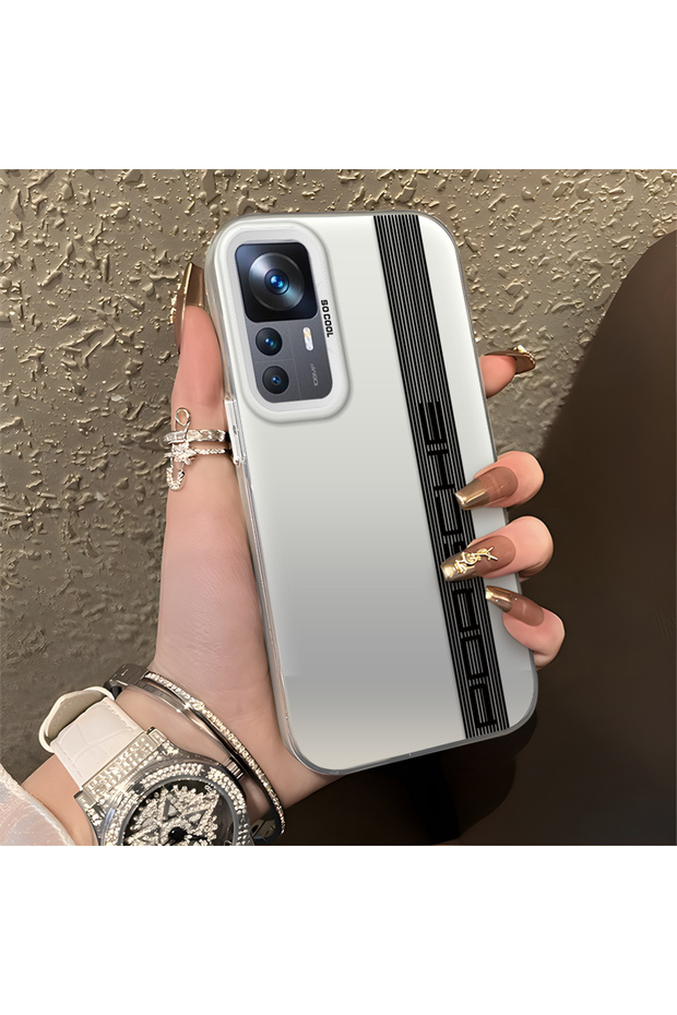 Car Badge Pattern Anti Fall Slim Hard Case Compatible with Mi 12t