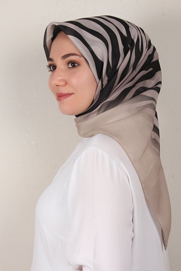 Nirvana Soft Eşarp 3342-3 Açık Bej - 2