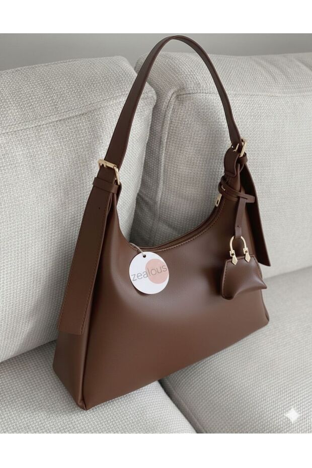 Strap Buckle Detail Mini Wallet Women’s Black Faux Leather Shoulder Bag