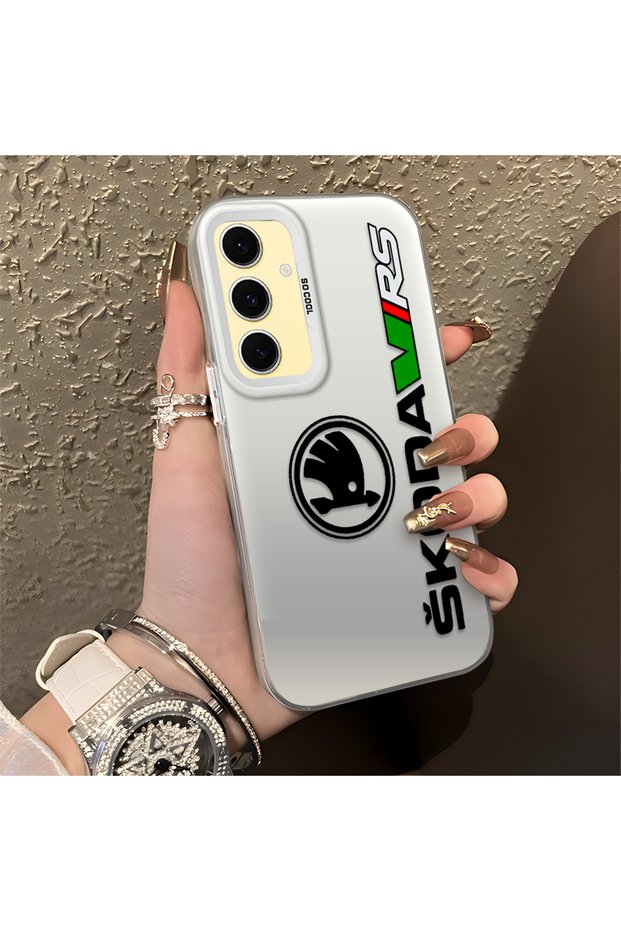 Amg Patterned Anti-Fall Slim Hard Case Compatible with Samsung Galaxy S24 Fe