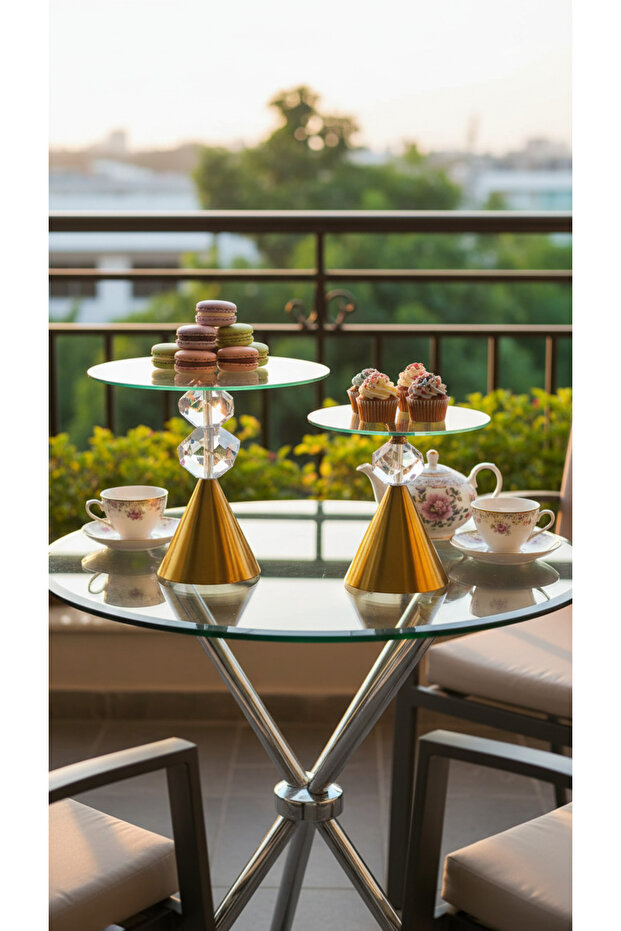 طقم حامل كيك وحلويات - 2