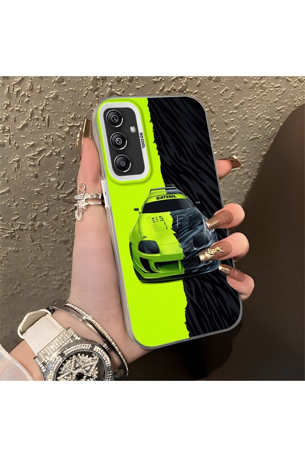 Lambo Pattern Anti-Fall Slim Hard Case Compatible with Samsung Galaxy A24