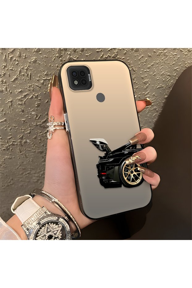 Sports Car Pattern Anti Fall Slim Hard Case Cover Compatible with Poco C31