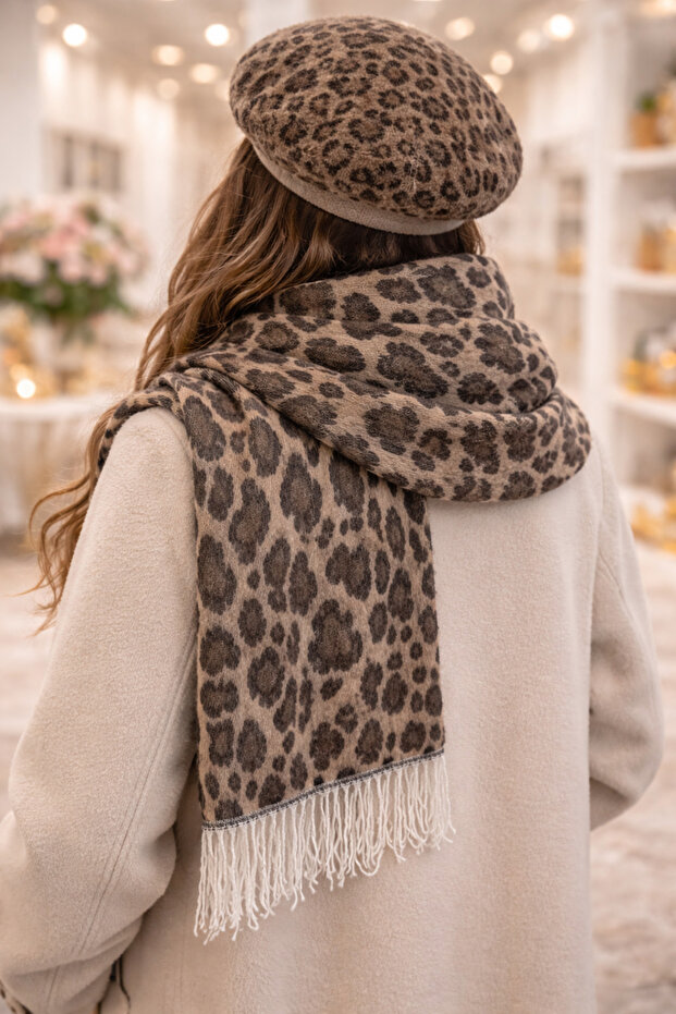 LEOPAR DESENLİ ŞAL - 1