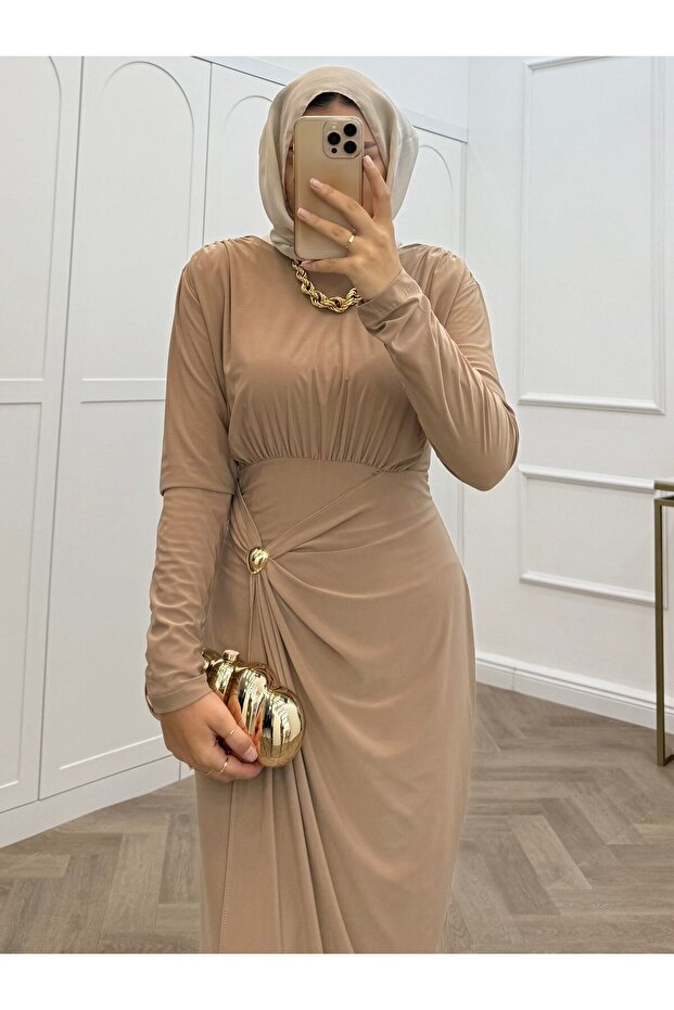 LEYA SANDY ELBİSE - 1