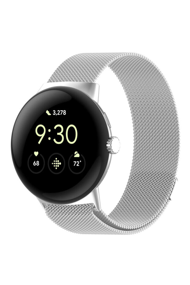 Google Pixel Watch 4 45mm Silver Strap - 2