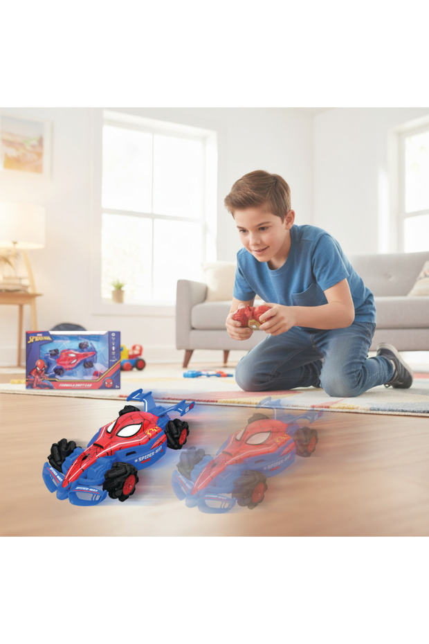 سيارة سبايدرمان للتحكم عن بعد - متعددة الألوان - 6