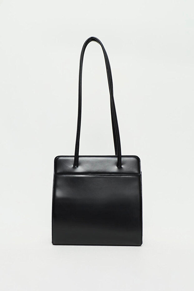 SİYAH KARE ÇANTA - 7