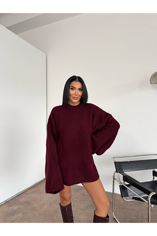 Selanik Yumoş Oversized Women's Knitwear Sweater