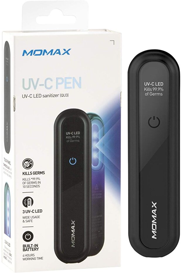 UV-Pen UV-C LED Sanitizer Portable Handheld Germicidal Disinfectant Sanitizing Stick with USB-