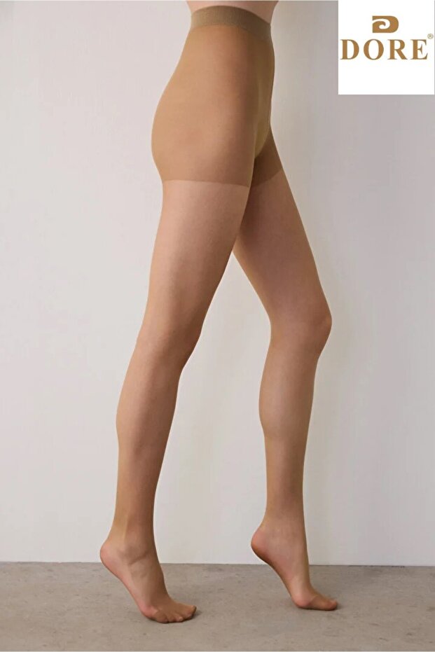 Women's Bronze Color 15 Denier Shiny Thin Pantyhose