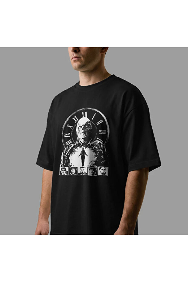 Vecna Stranger Things Clock Oversize Tişört - 8
