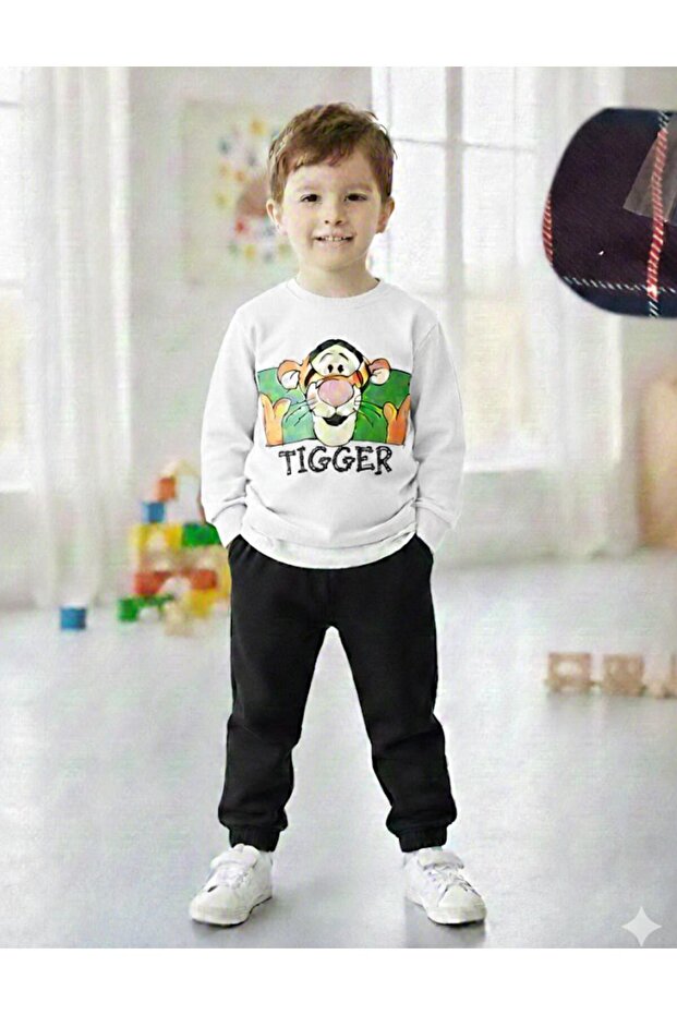 Cute Tiger Printed Baby Pajama Set
