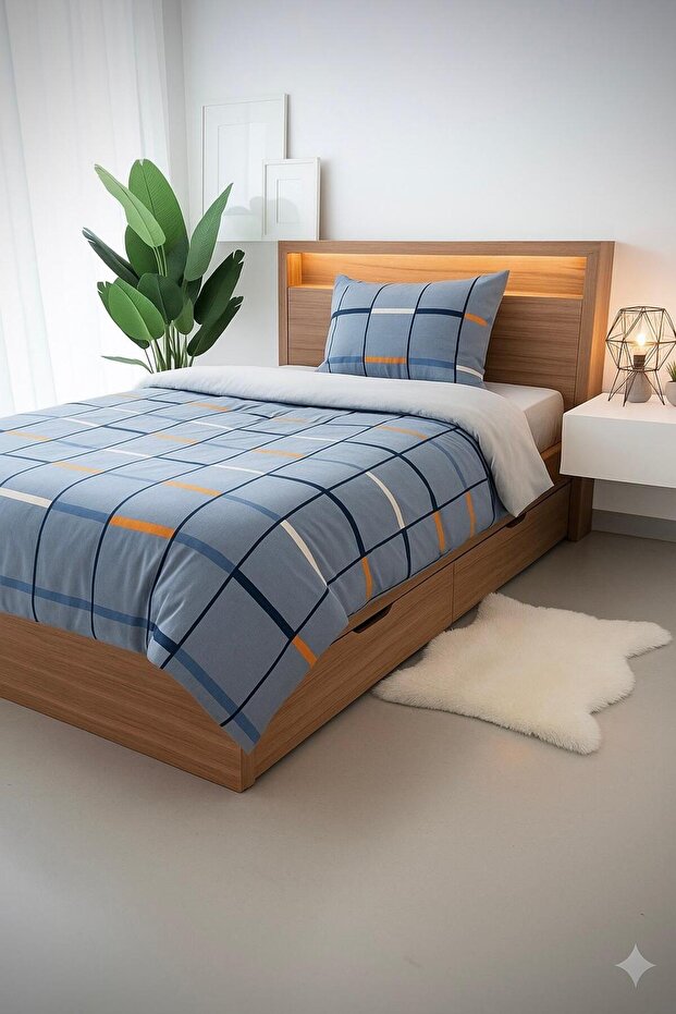 Single Bedding Set with Fitted Sheet