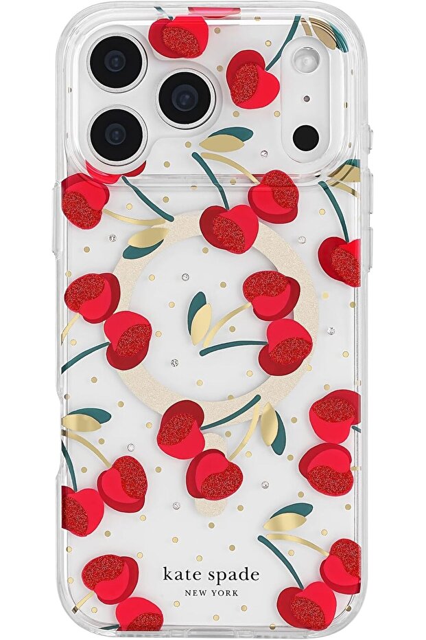 iPhone 17 Pro Case - Compatible with MagSafe - Designer Phone Case - Cherry Dot