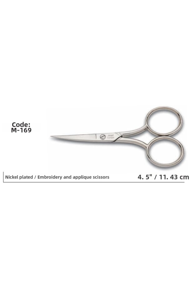 Rose Europe Low Thick Embroidery Scissors Super Quality No:4,5 11.43 cm