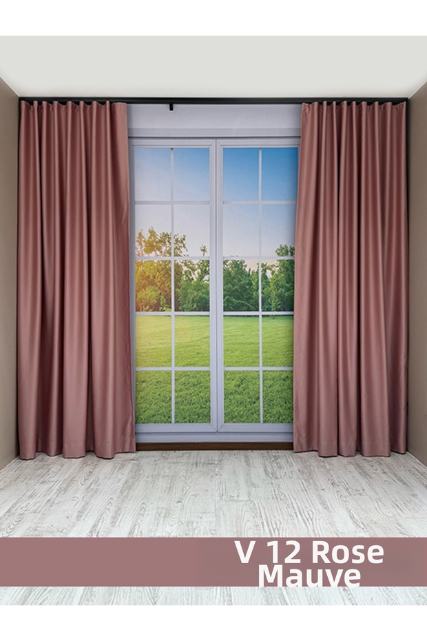 Donatti Dusty Rose Star Blackout Single Wing Background Curtain