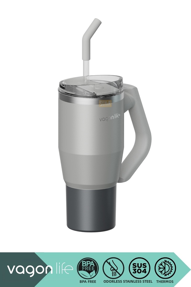 Tumbler 950ml New Collection Stainless Steel Thermos With/Without Straw Functional Handle
