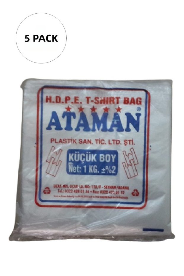 Thick Transparent Athlete Bag Small Size 25x33 Cm 1 Kg (5 Pack-Takriben 850 Pieces)