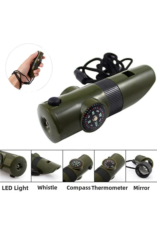 With Lantern Graduated Compass Whistle Earthquake Emergency Whistle Earthquake Camping Referee Scout Whistle