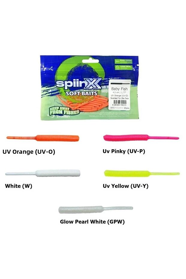 Soft Baits Baby Fish 4.5 cm Scented Silicone Bait 18 Pieces - 2