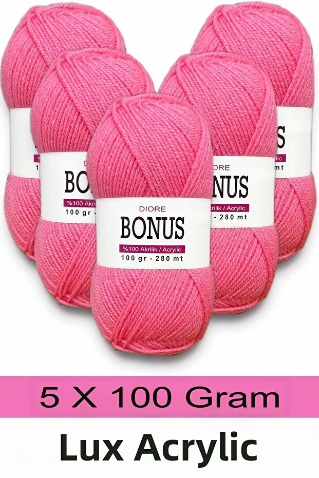 5 x 100 g Classic Luxury Acrylic Yarn 816