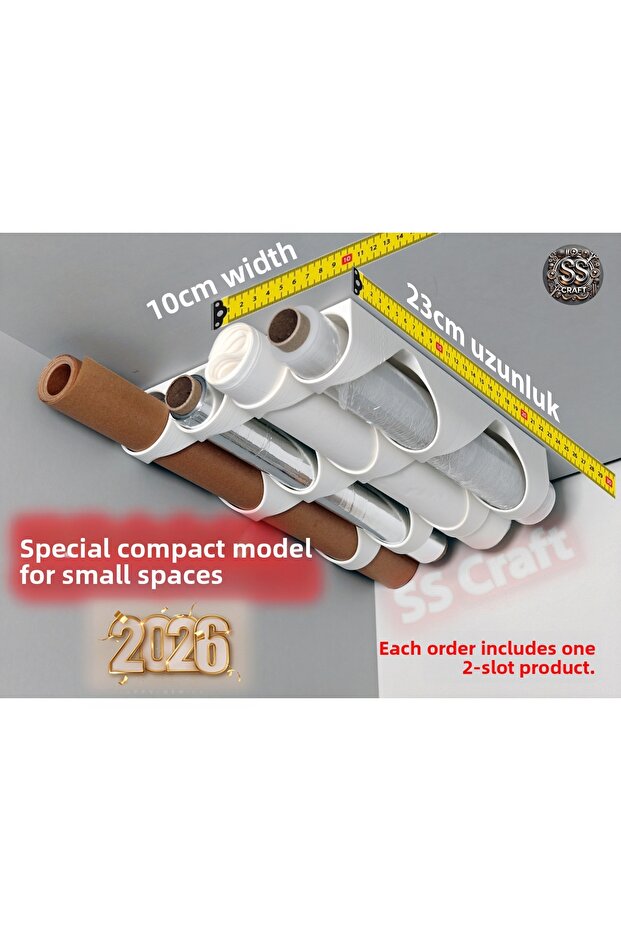 Kitchen Roll Organizer | Oil Paper, Foil, Stretch Film