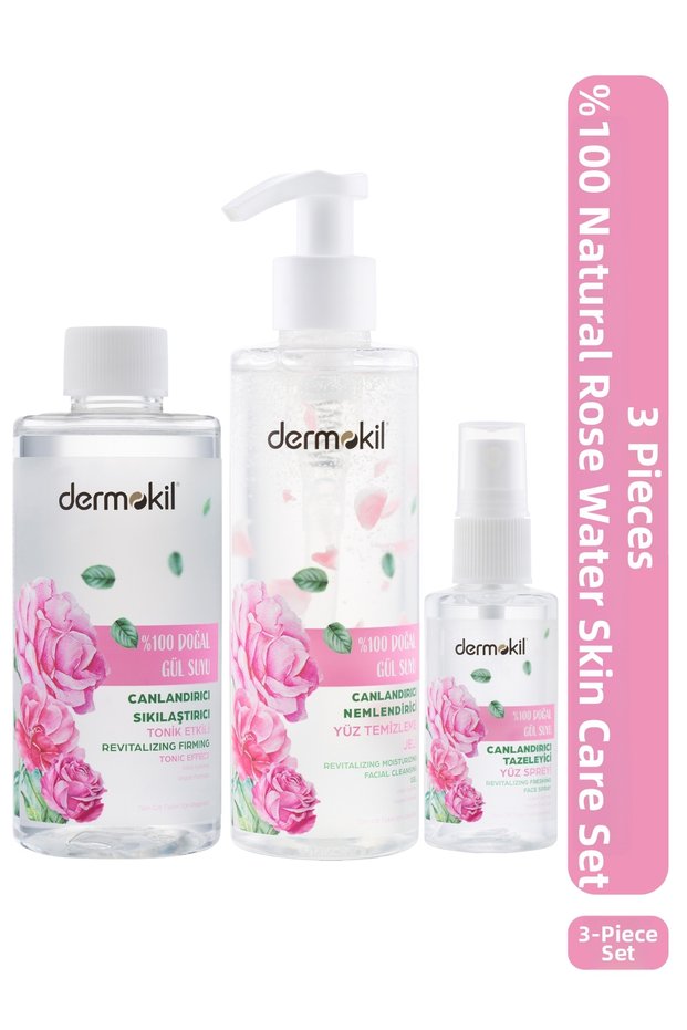 100% Natural Rose Water Skin Care Set