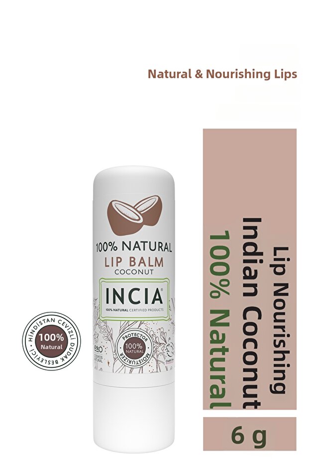 100% Natural Lip Nourishing Coconut Herbal Moisturizing Lip Care Cream 6 Gr