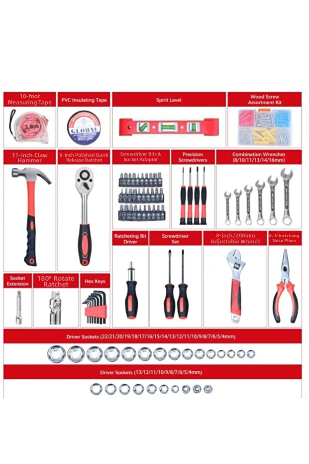 146 Piece Professional Germany Technology Socket Tool Set - 2