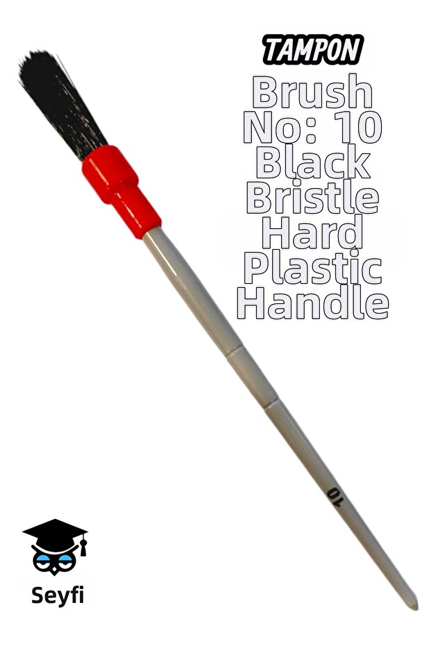 Black bristle brush no:10