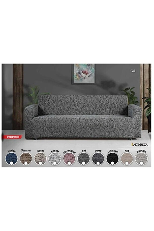Altınkoza Maxi Sofa Bed Cover (3+3+1+1) - Stretch Fabric - Elastic - Seating Group - New Colors