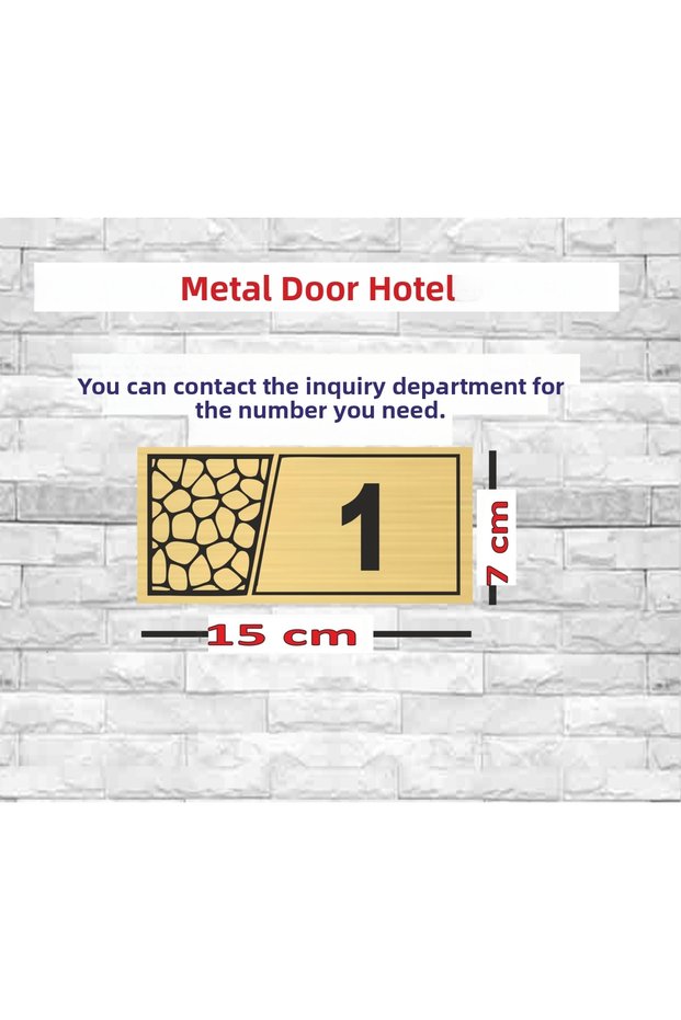 1-1 Hotel Door Number Apartment Floor Number Table Number with Tape on the Back