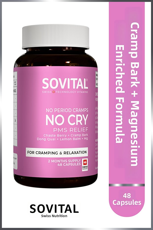 No Cry Cramp Bark and Magnesium-Containing 48 Capsules