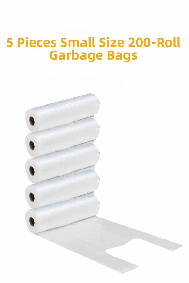 5 Small Size Roll Bags of 200 Pieces