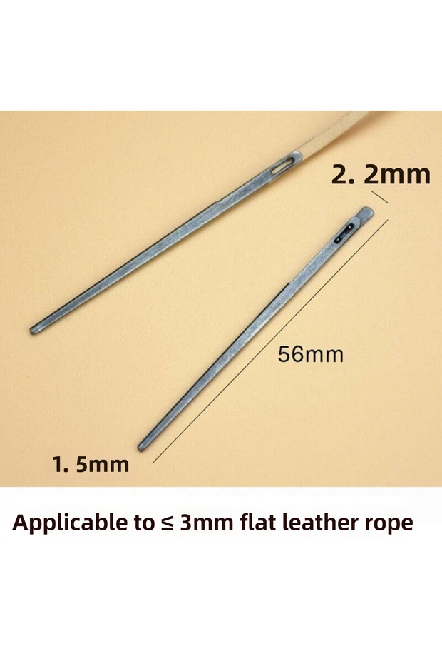 إبرة خياطة جلدية، قطعة واحدة - 4