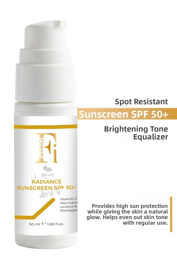 Radiance Sunscreen Anti-Blemish, Brightening, Tone Equalizing Sunscreen Spf 50+ 50ml