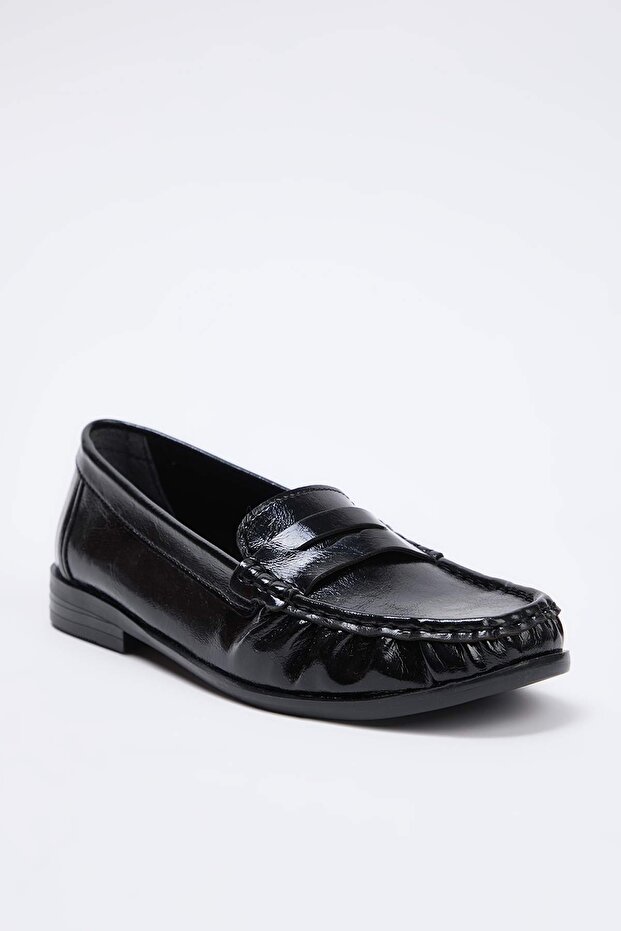 Siyah Saraçlı Kadın Loafer TAKSS26LA00006 - 5