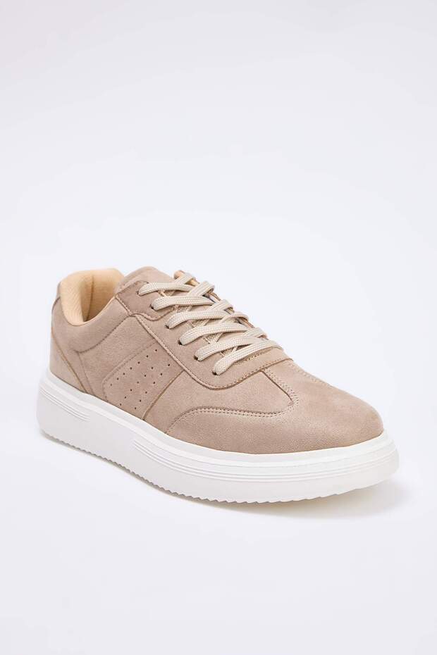 Vizon Süet Erkek Sneaker TAKSS26SN00008 - 4