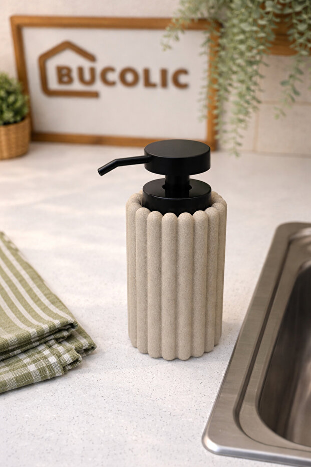 Beige Soft Polyresin Soap Dish - 1