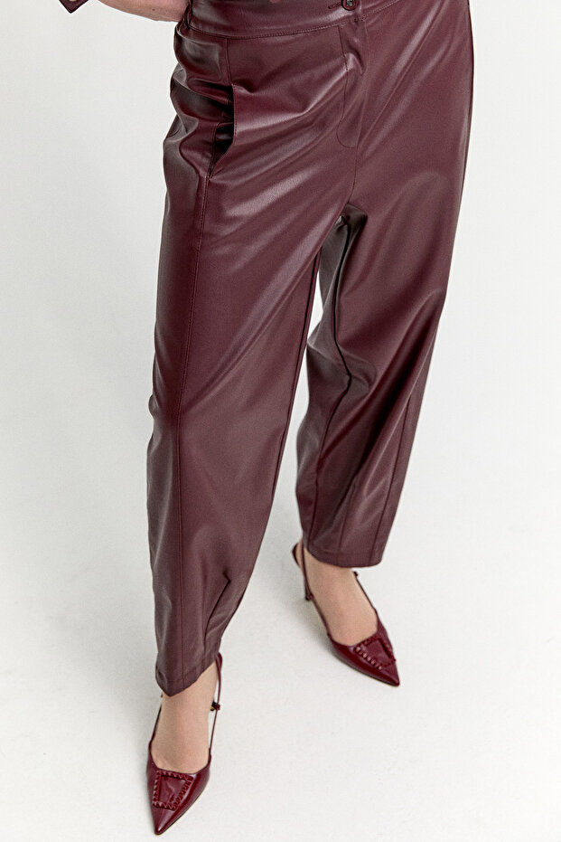 Suni Deri Pantolon - 3