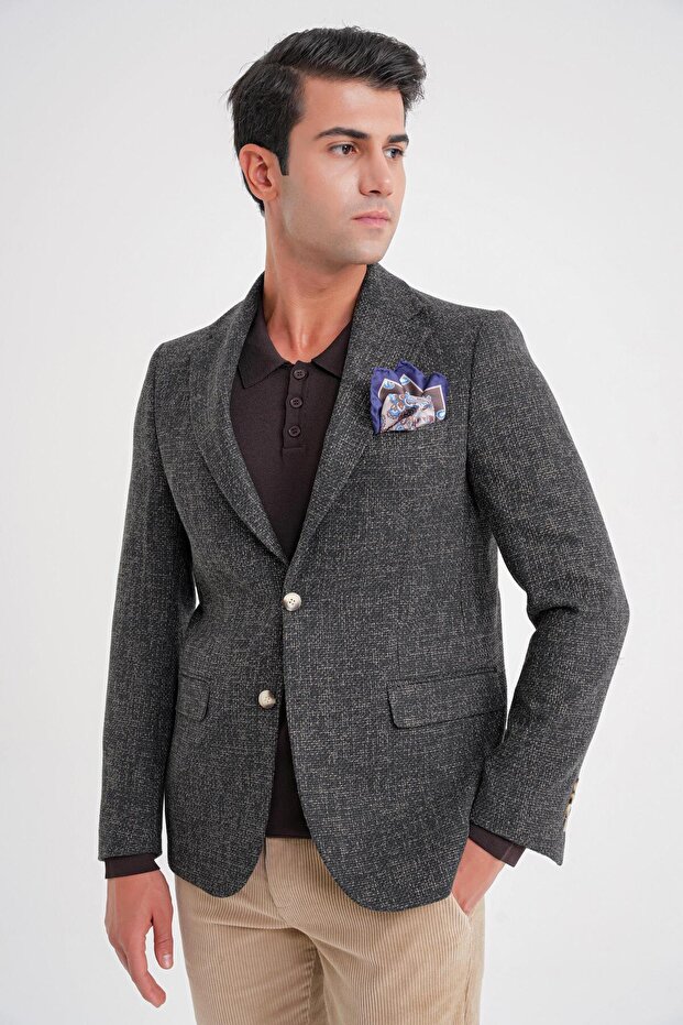 C 718 CEKET Slim NEFTİ - 2