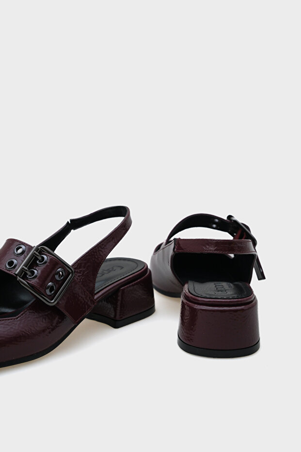 Dámské boty Sena se středním podpatkem Mary Jane s přezkou - 5